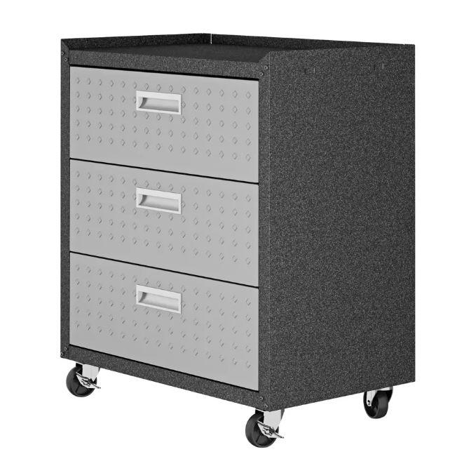 Manhattan Comfort Fortress Mobile Cabinet with Drawers
