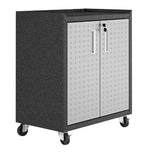 Manhattan Comfort Fortress Mobile Cabinet with Shelves