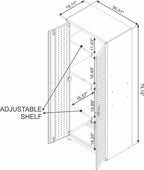 Manhattan Comfort Fortress Tall Garage Cabinet