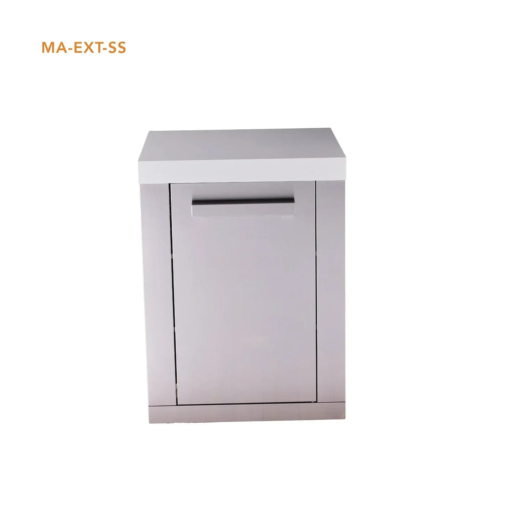 Mont Alpi MA-EXT-SS Extra Storage Cabinet Module Stainless
