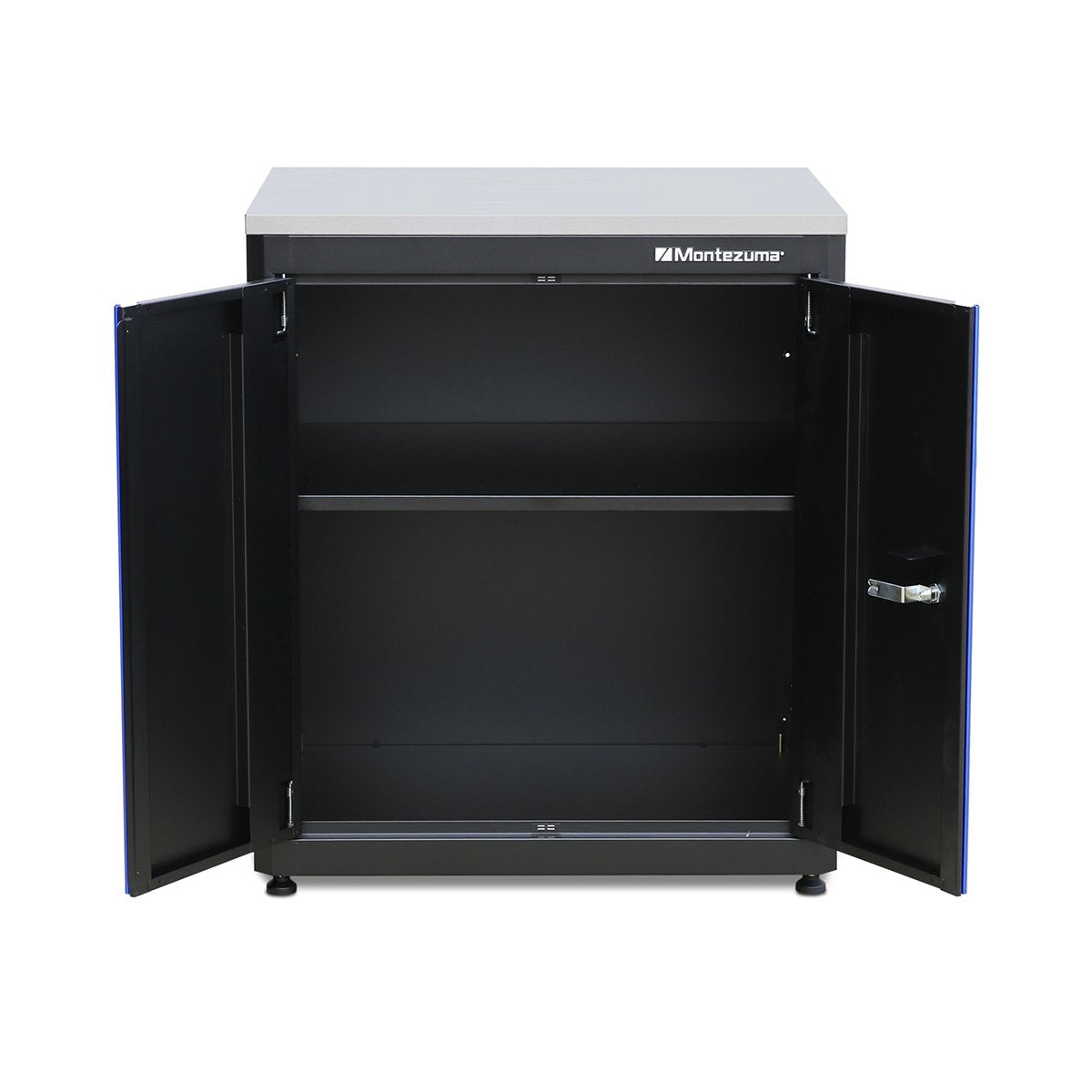 Montezuma 2-Door Base Cabinet with Stainless Steel Worktop