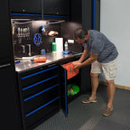 Montezuma 2-Door Base Cabinet with Stainless Steel Worktop