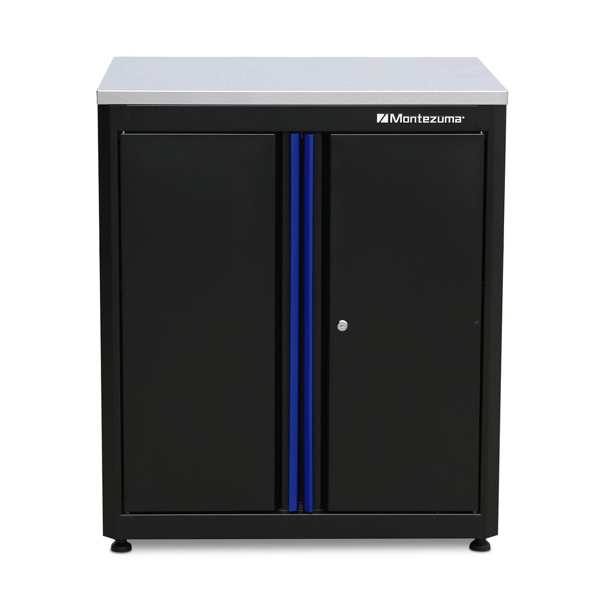 Montezuma 2-Door Base Cabinet with Stainless Steel Worktop