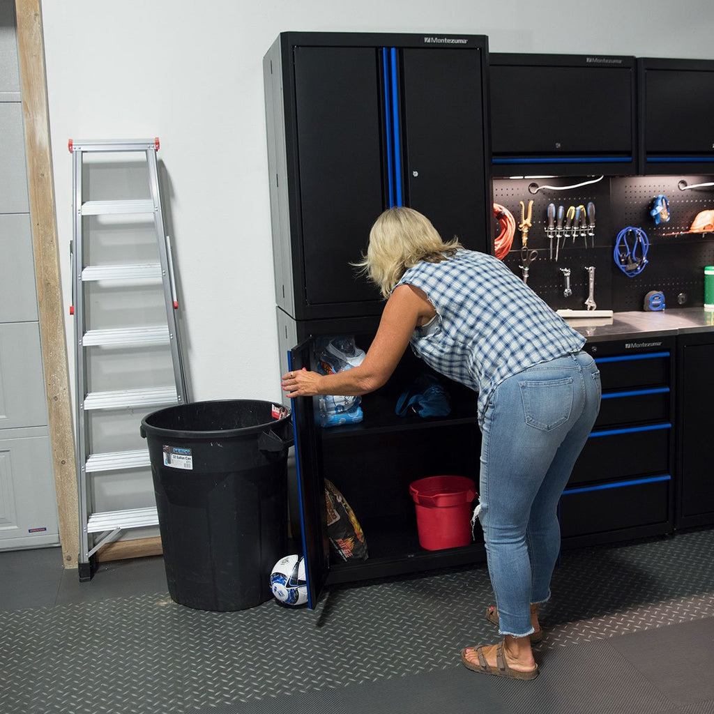Montezuma 2-Door Stacking Cabinet - garage storage
