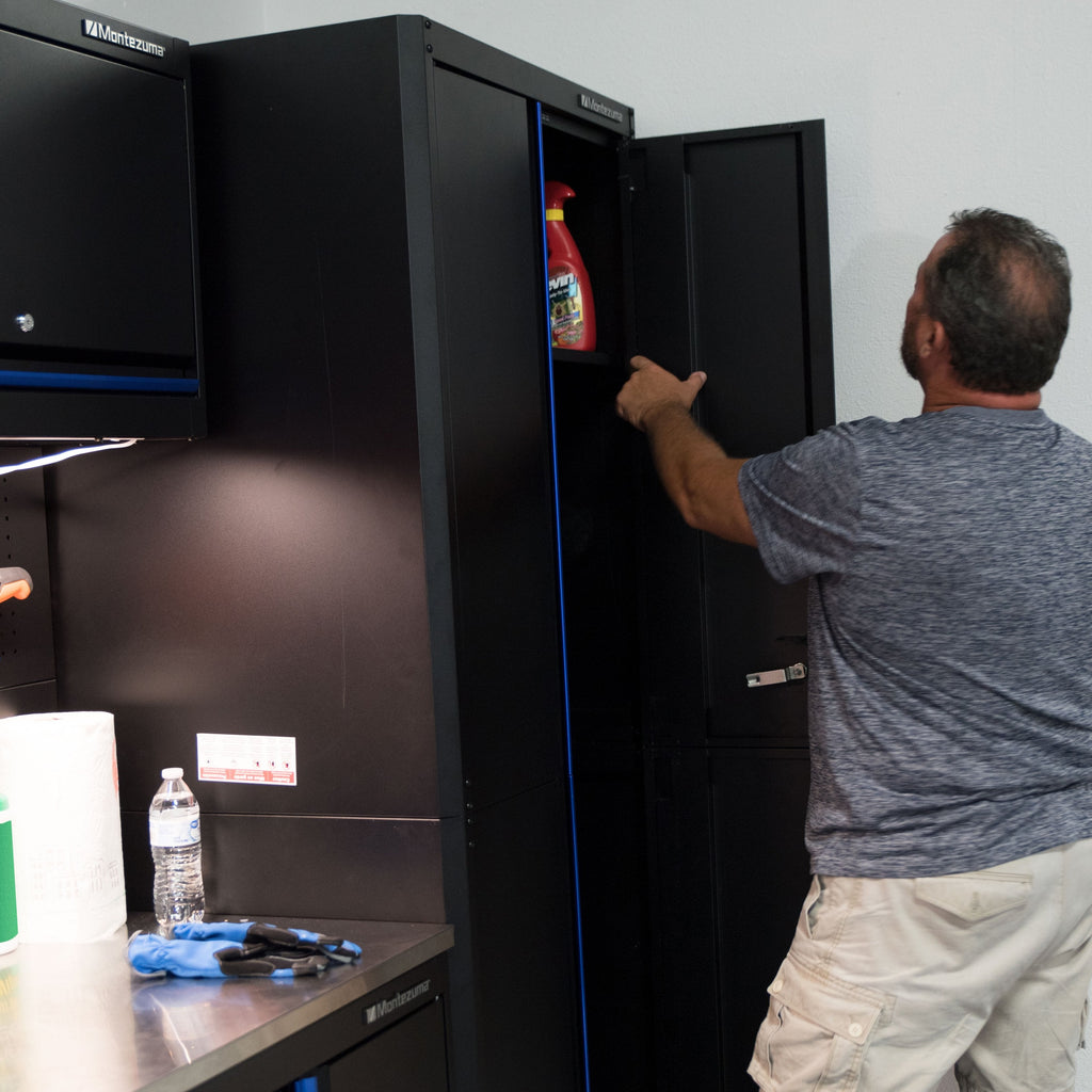 Montezuma 2-Door Tall Cabinet - garage storage