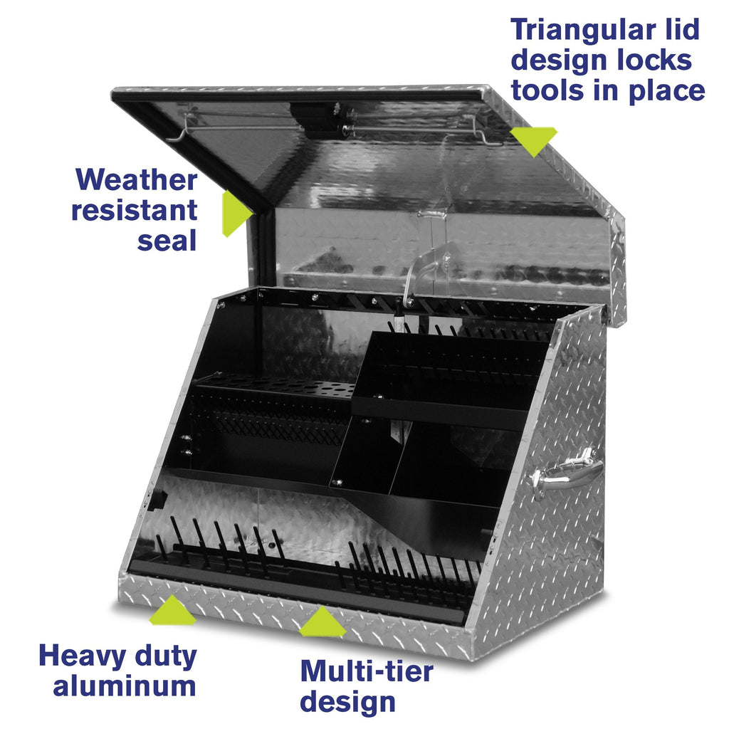 Montezuma 26 x 18 in. Aluminum Triangle™ Toolbox - triangles