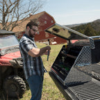 Montezuma 30 x 15 in. Aluminum Triangle™ Toolbox - triangles