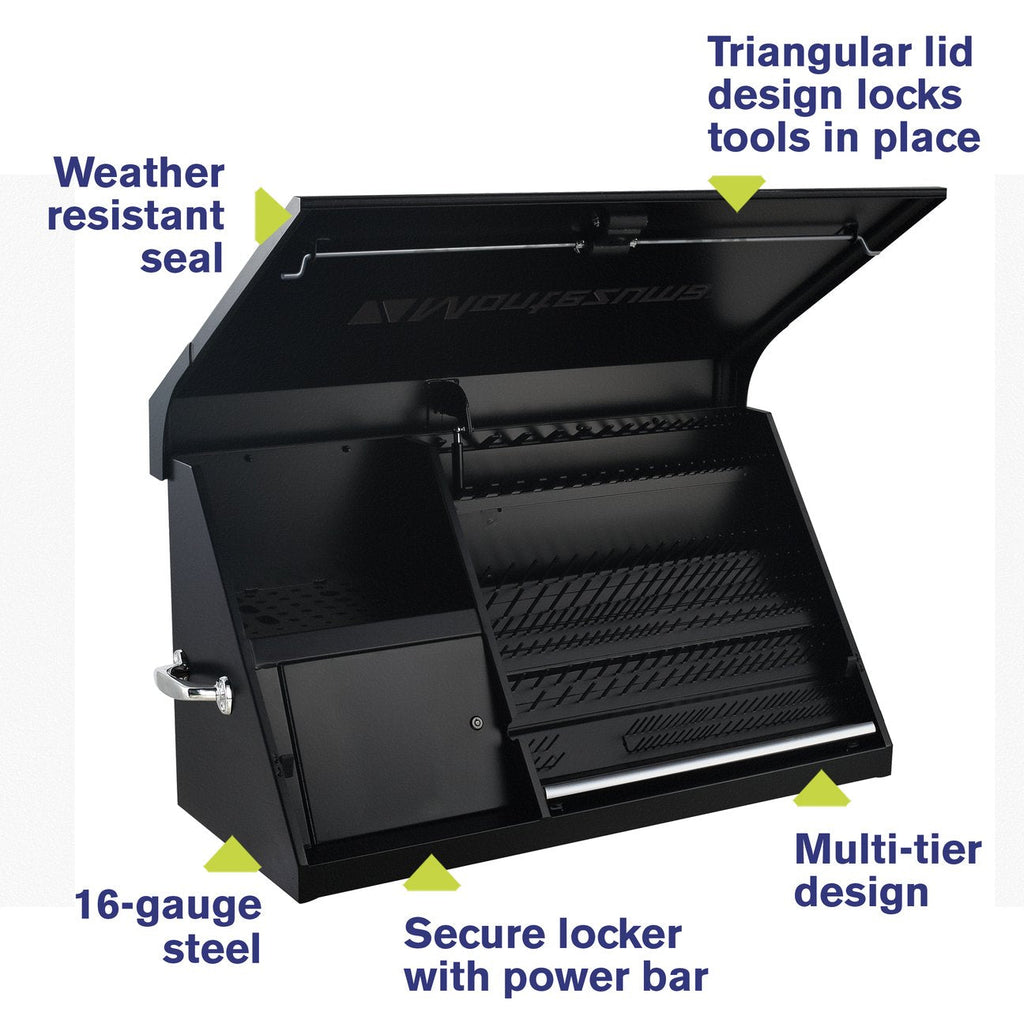 Montezuma 41-Inch Black Portable Toolbox (Weather