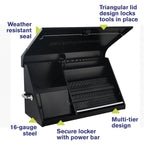 Montezuma 41-Inch Black Portable Toolbox (Weather
