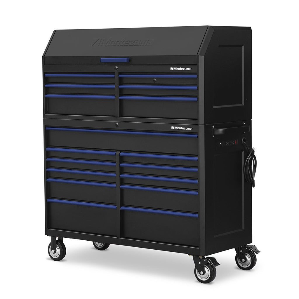 Montezuma 56 x 24 in. 11-Drawer Tool Cabinet - chest