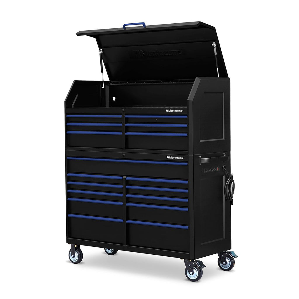 Montezuma 56 x 24 in. 11-Drawer Tool Cabinet - chest