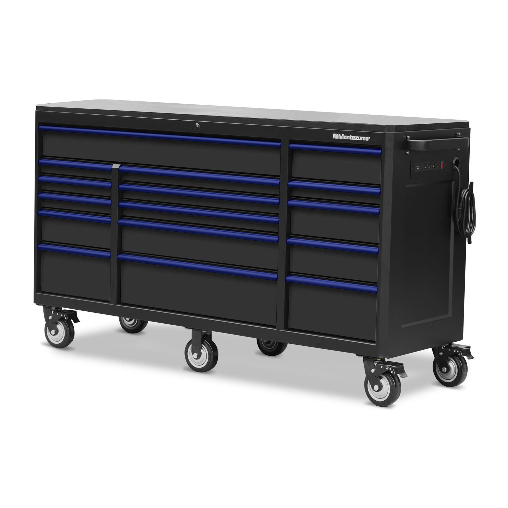 Montezuma 72 x 24 in. 16-Drawer Tool Cabinet - chest