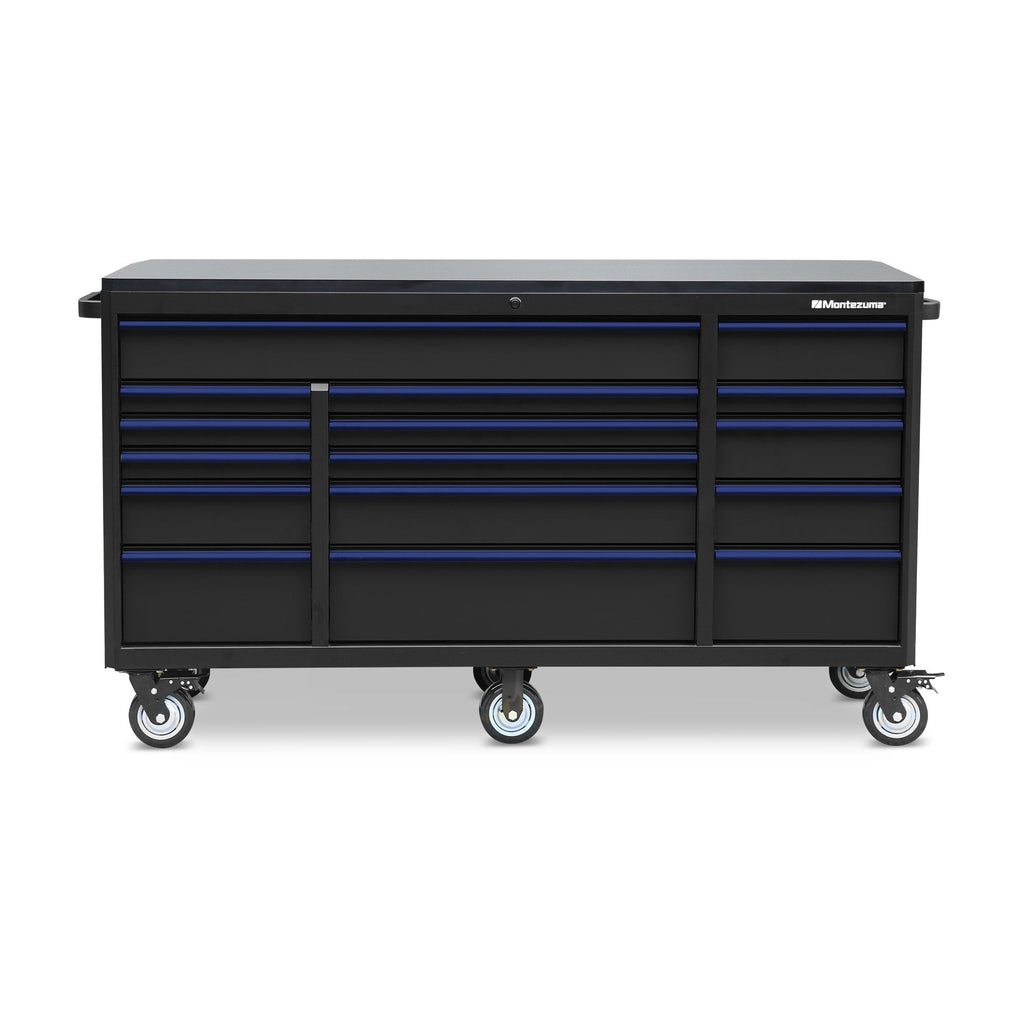 Montezuma 72 x 24 in. 16-Drawer Tool Cabinet - chest