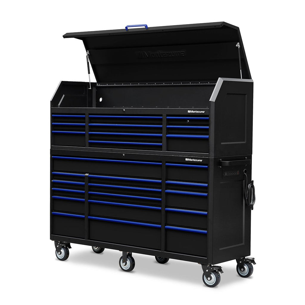 Montezuma 72 x 24 in. 16-Drawer Tool Cabinet - chest