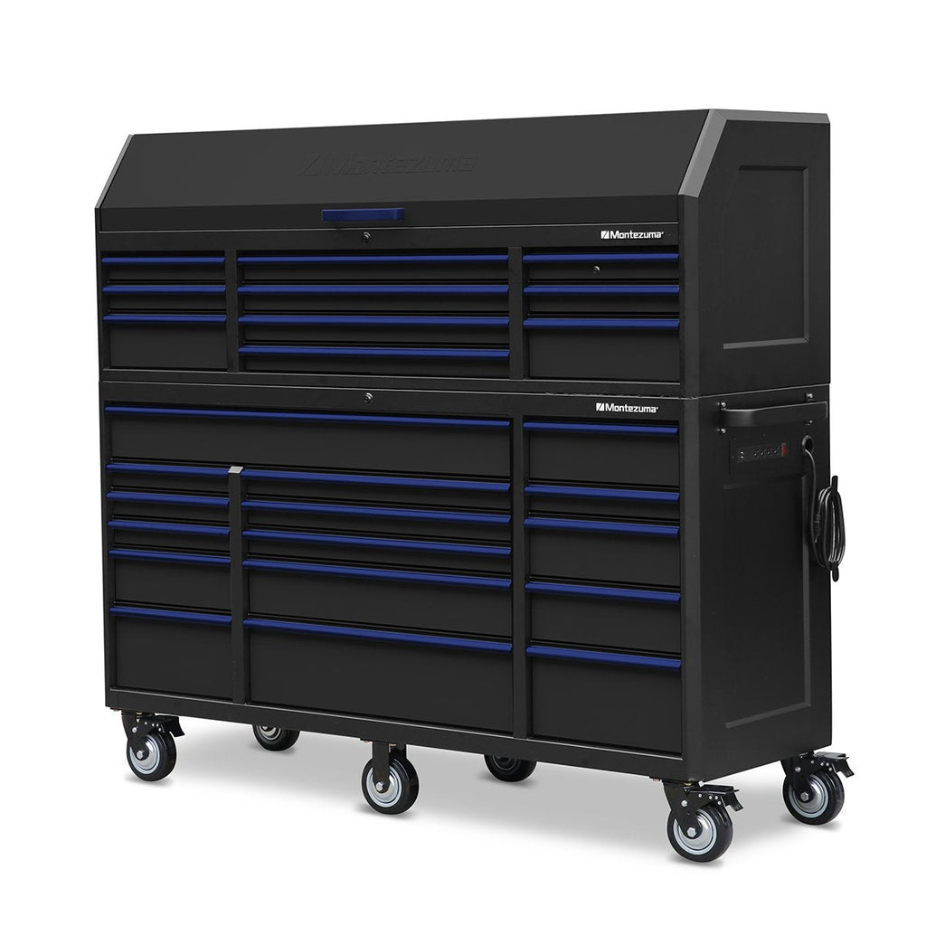 Montezuma 72 x 24 in. 16-Drawer Tool Cabinet - chest