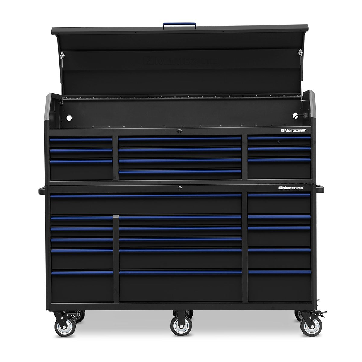 Montezuma 72 x 24 in. 16-Drawer Tool Cabinet - chest