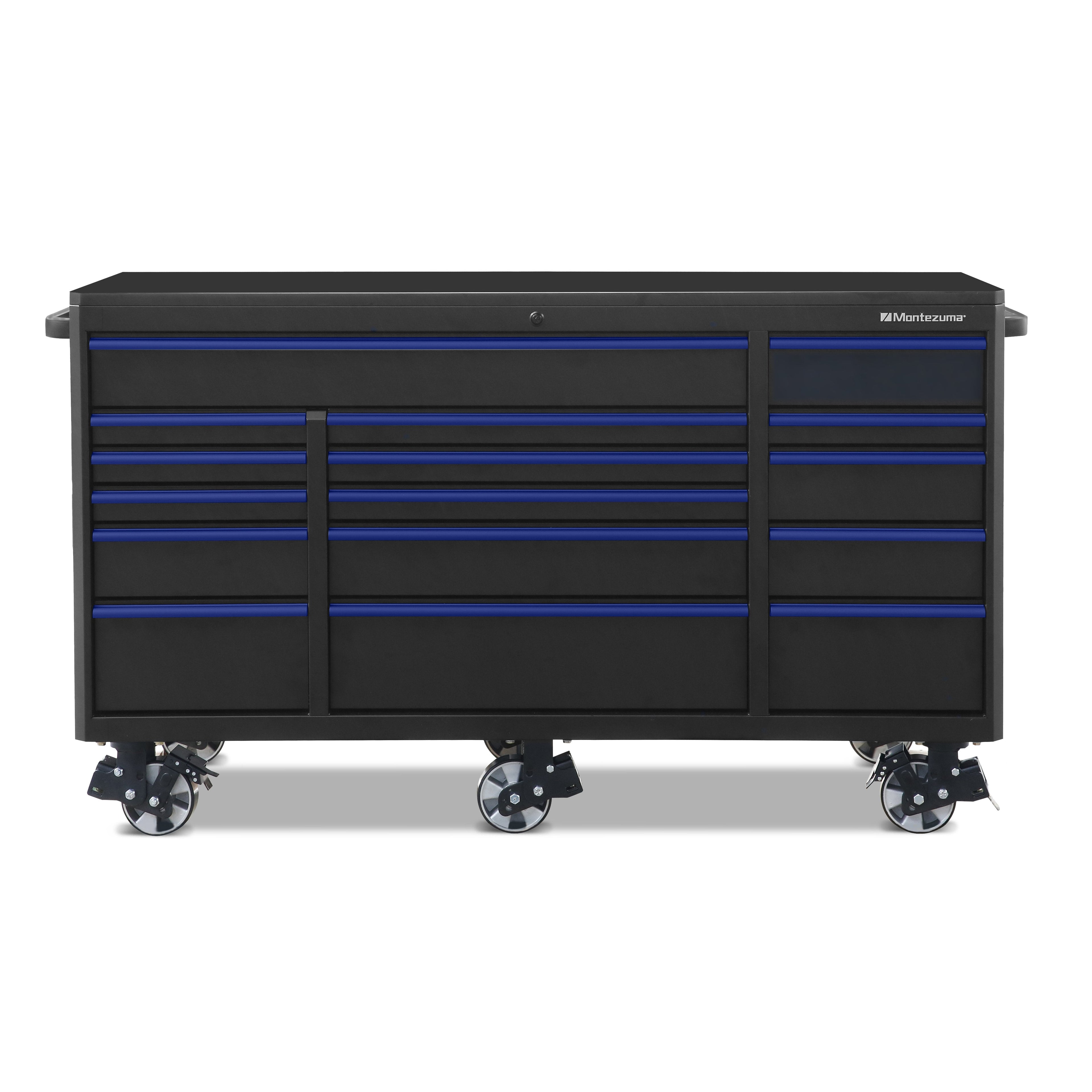 Montezuma 72 x 30 in. 16-Drawer Tool Cabinet - chest