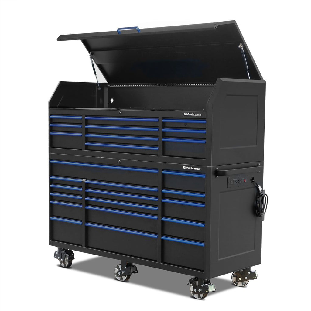 Montezuma 72 x 30 in. 16-Drawer Tool Cabinet - chest