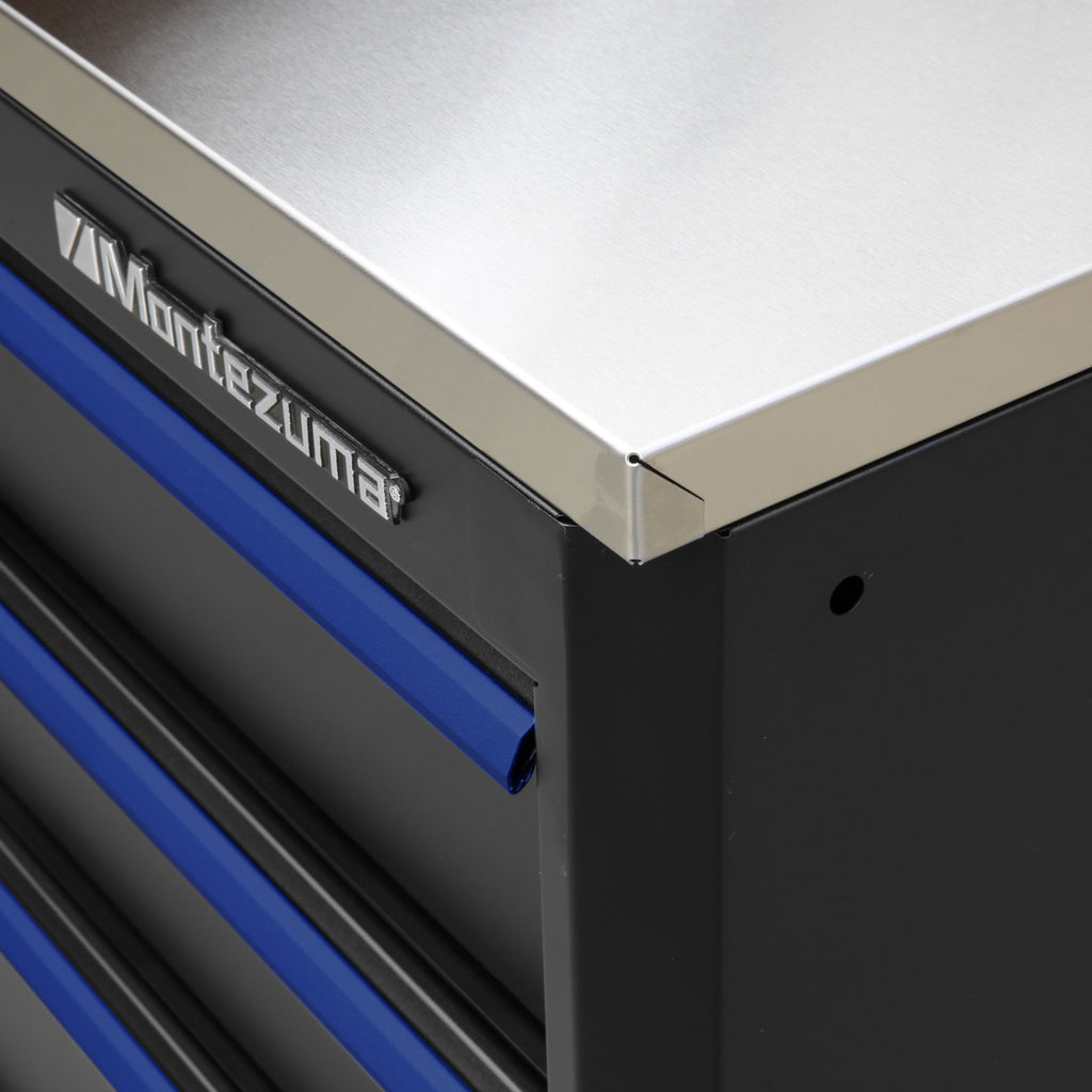 Montezuma Galvanized Steel Worktop - garage storage