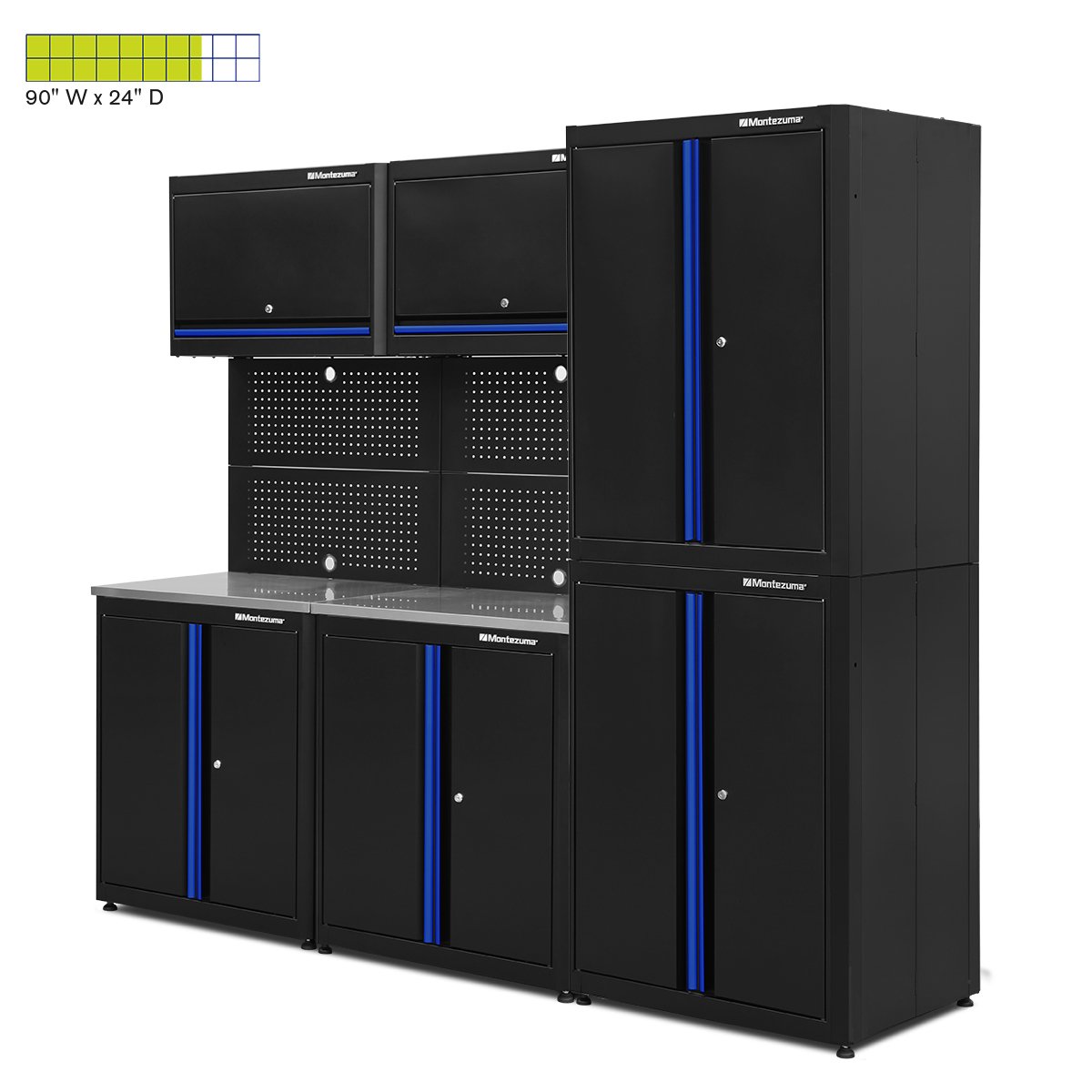 Montezuma Standard 8-Piece Combo - garage storage