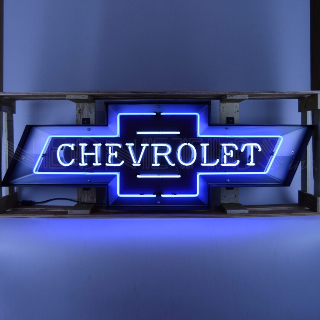 Neonetics 5 Foot Chevrolet Bowtie Neon Sign In Steel