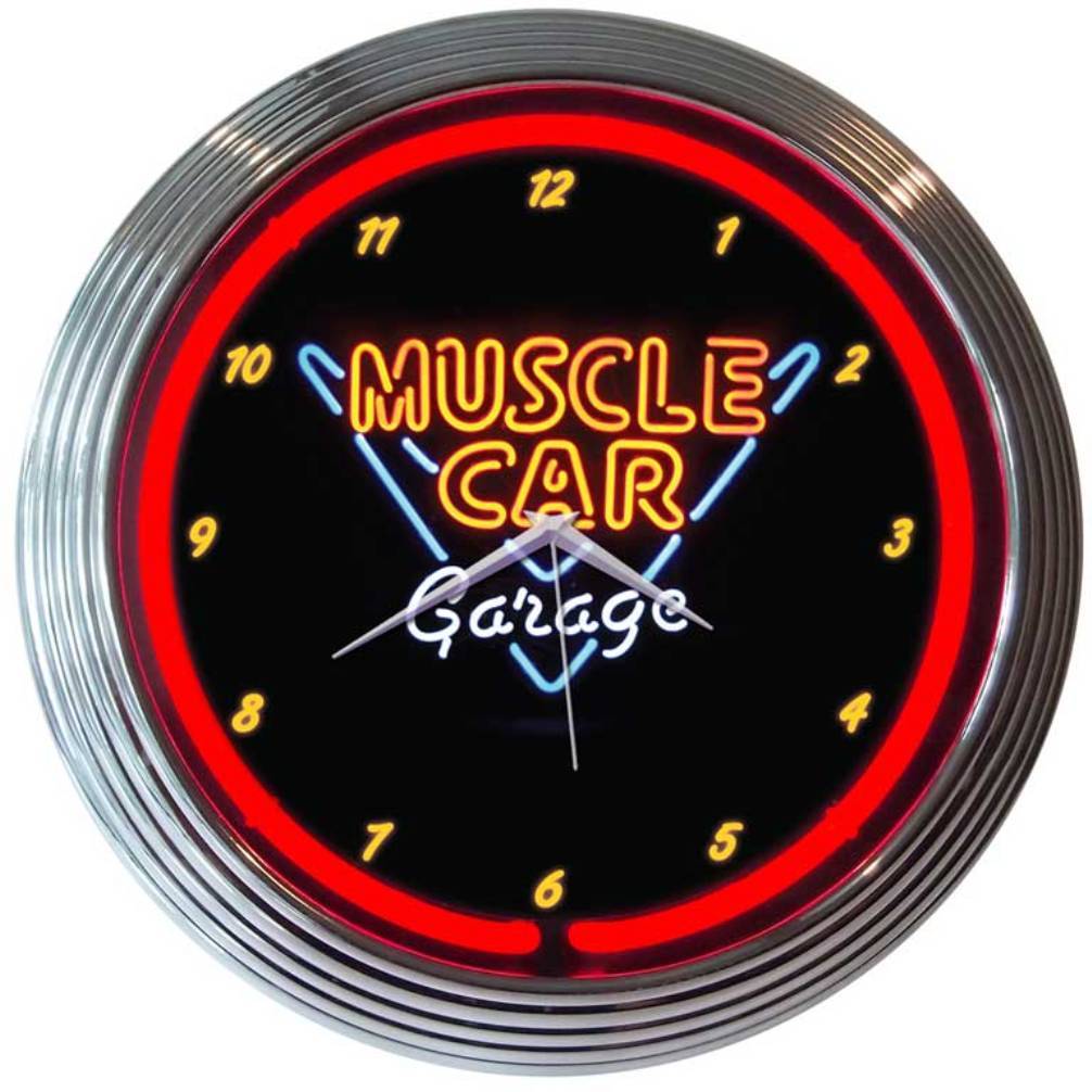 Neonetics MUSCLE CAR GARAGE NEON CLOCK