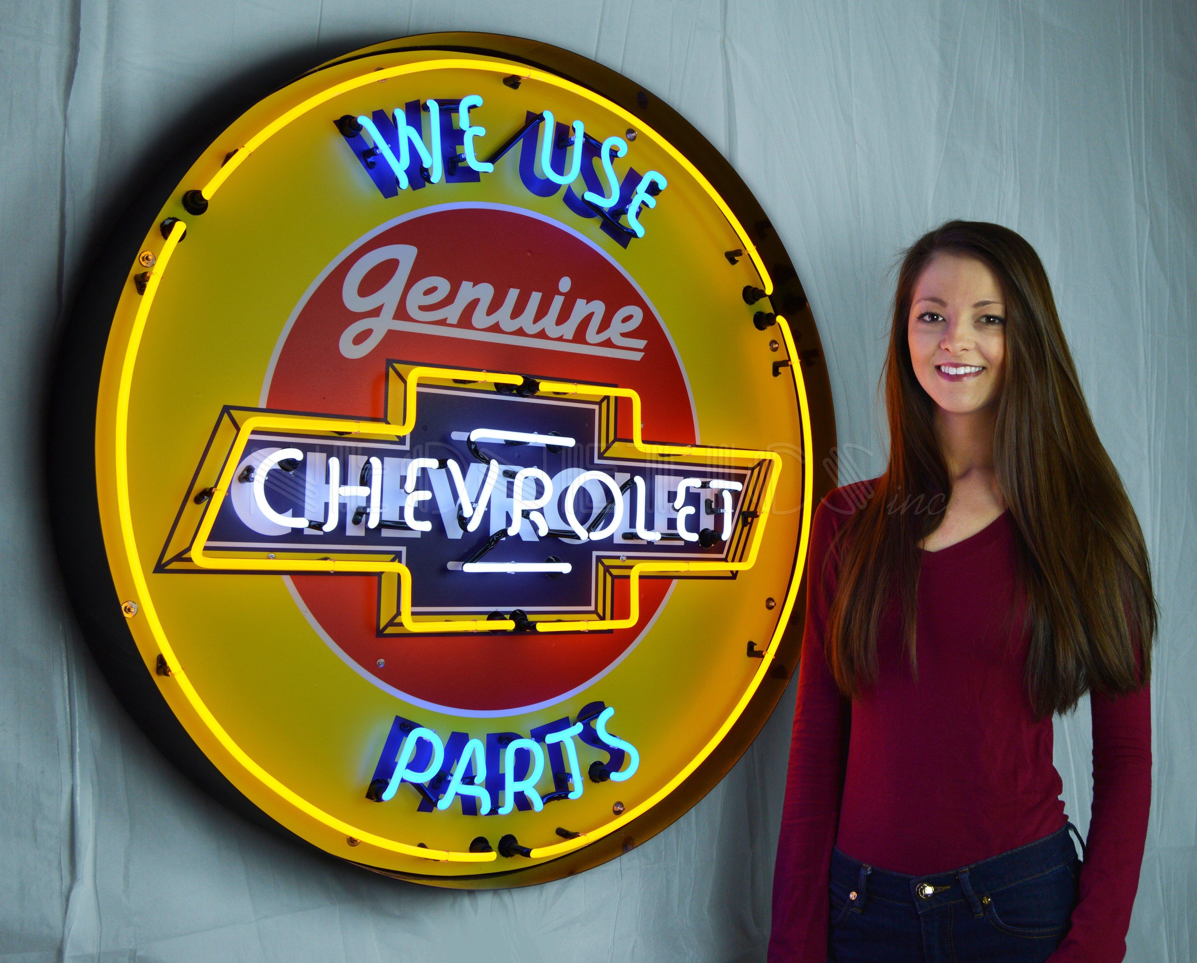 Neonetics Chevrolet 36 Inch Neon Sign In Metal