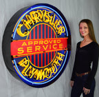Neonetics Chrysler Plymouth 36 Inch Neon Sign In Metal