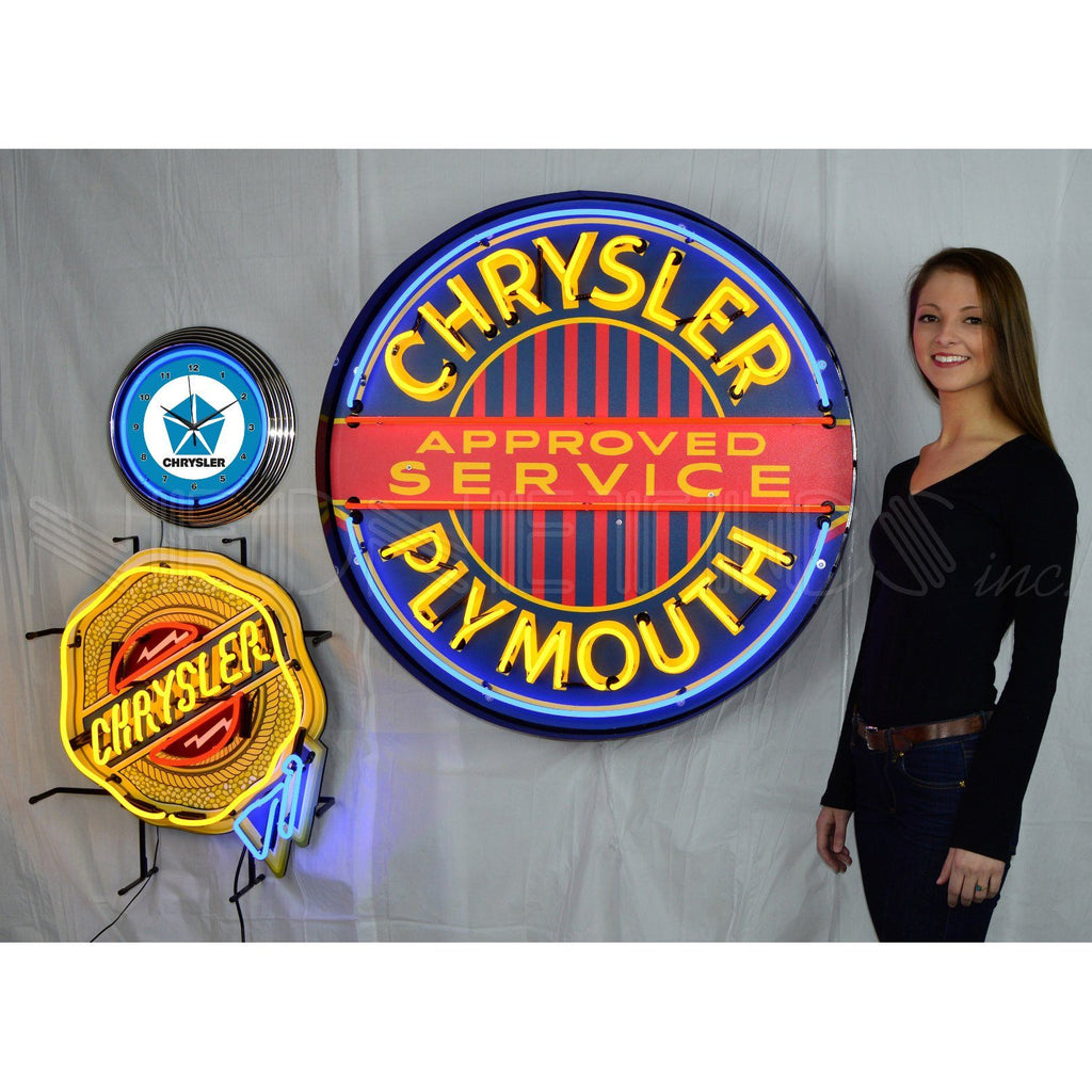 Neonetics Chrysler Plymouth 36 Inch Neon Sign In Metal