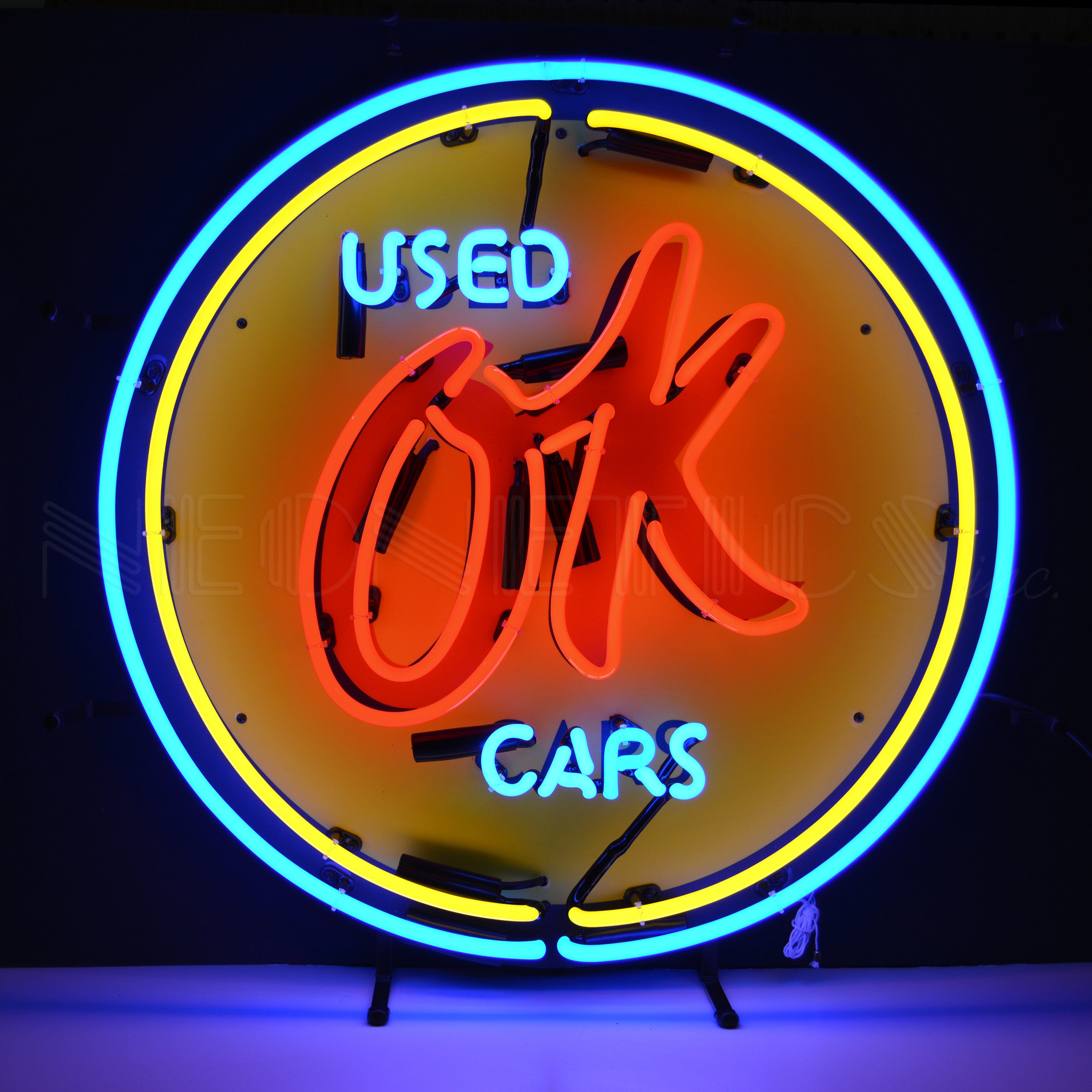 Neonetics Chevy Vintage Ok Used Cars Neon Sign