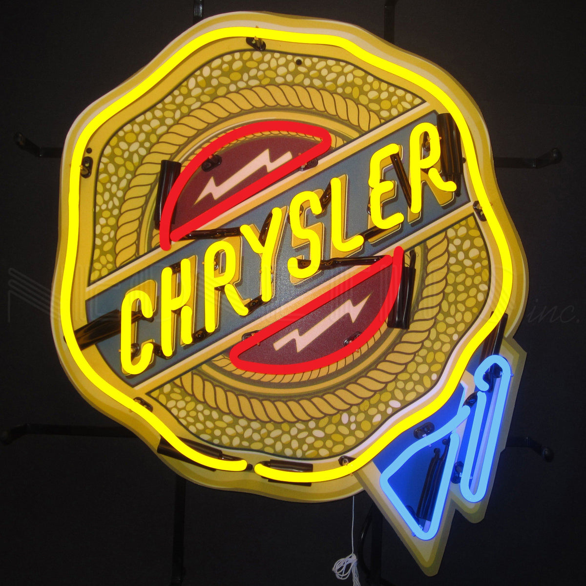 Neonetics Chrysler Badge Neon Sign With Backing