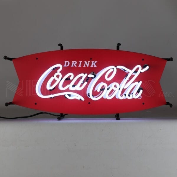 Neonetics Coca- Cola Fishtail Junior Neon Sign - 5SMLCC