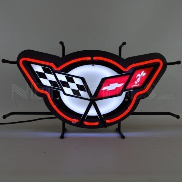 Neonetics Corvette C5 Neon Sign With Backing - 5CRVC5