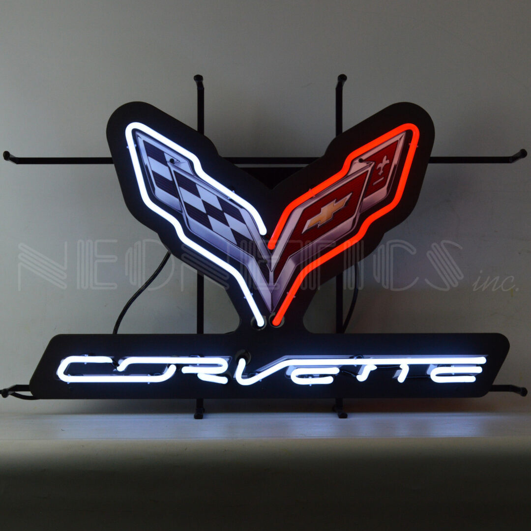 Neonetics Corvette C7 Neon Sign With Backing - 5C7COR