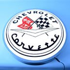 Neonetics Corvette Flags 15 Inch Backlit Led Lighted Sign