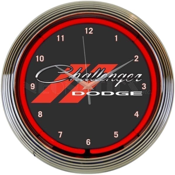 Neonetics Dodge Challenger Neon Clock - 8CLGCK