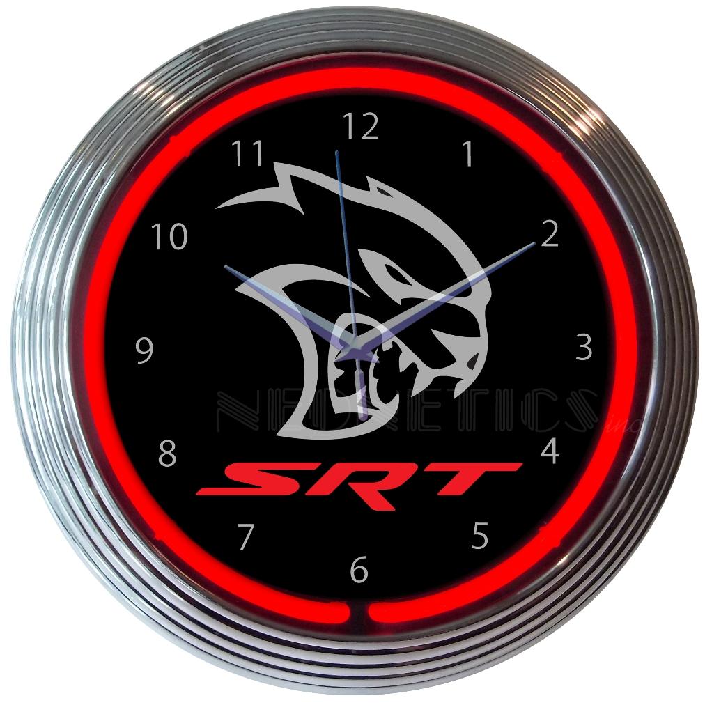 Neonetics DODGE HELLCAT SRT NEON CLOCK