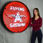 Neonetics Flying A Gasoline 36 Inch Neon Sign In Metal