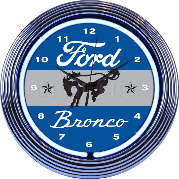 Neonetics Ford Bronco Neon Clock - 8FRDBR