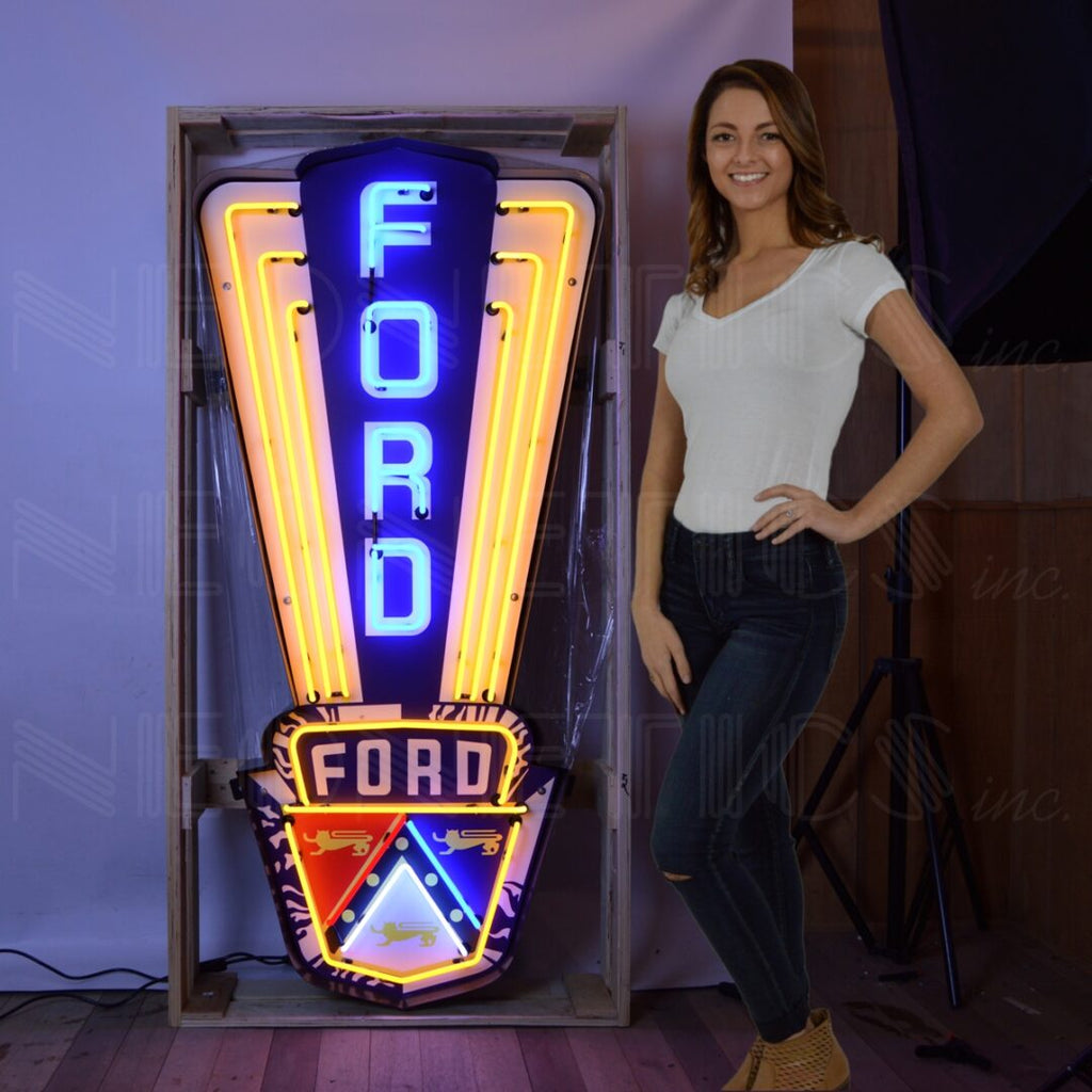 Neonetics Ford Jubilee Crest Neon Sign In Shaped Steel