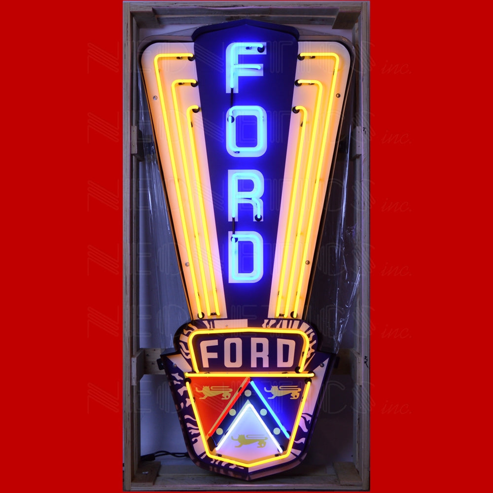 Neonetics Ford Jubilee Crest Neon Sign In Shaped Steel