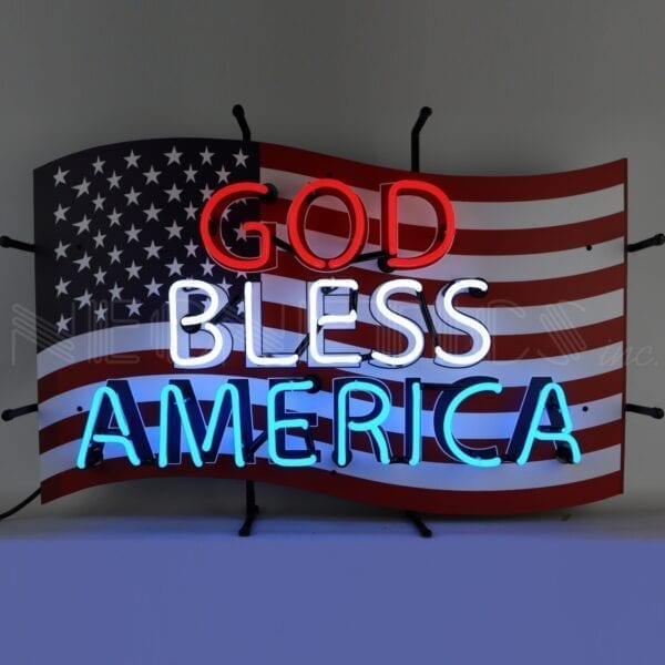 Neonetics God Bless America Neon Sign - 5GBUSA
