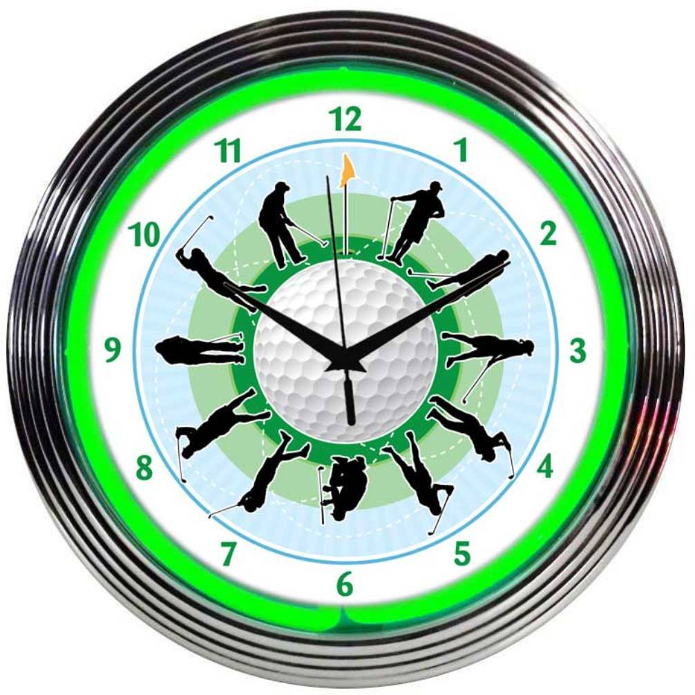 Neonetics GOLF NEON CLOCK
