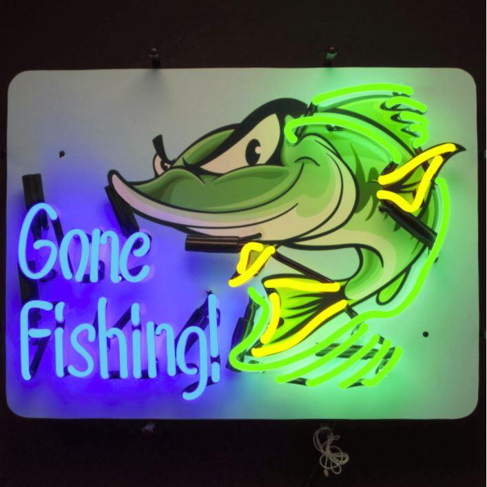 Neonetics Gone Fishing Neon Sign
