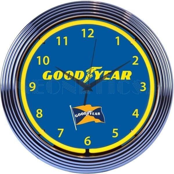 Neonetics Goodyear Tires Neon Clock - 8GYYLW