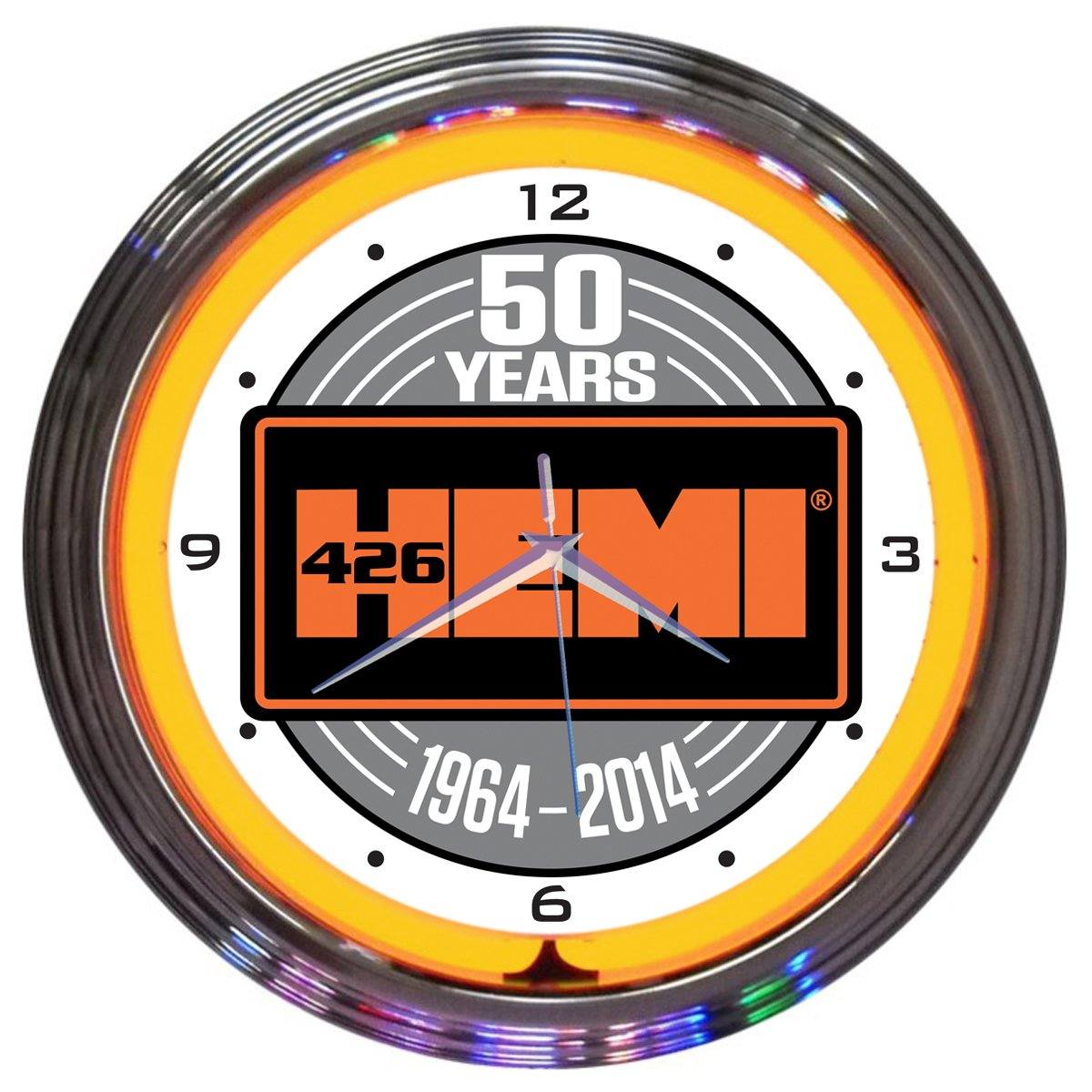 Neonetics HEMI 50TH ANNIVERSARY NEON CLOCK