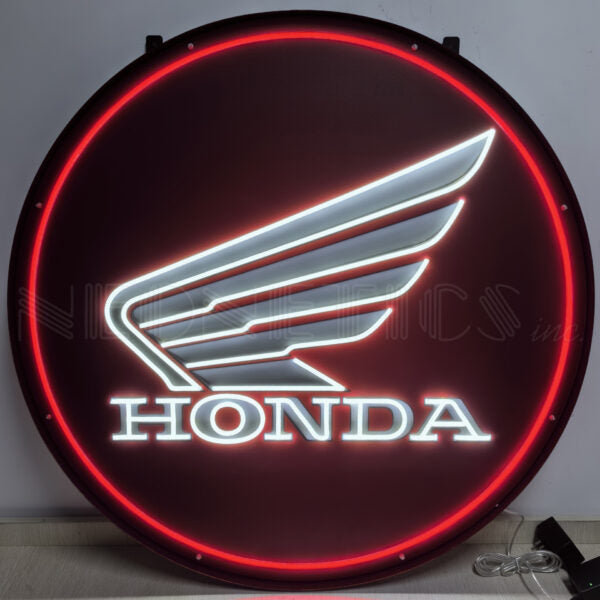 Neonetics Honda Wings 36in Round LED Flex-Neon Sign