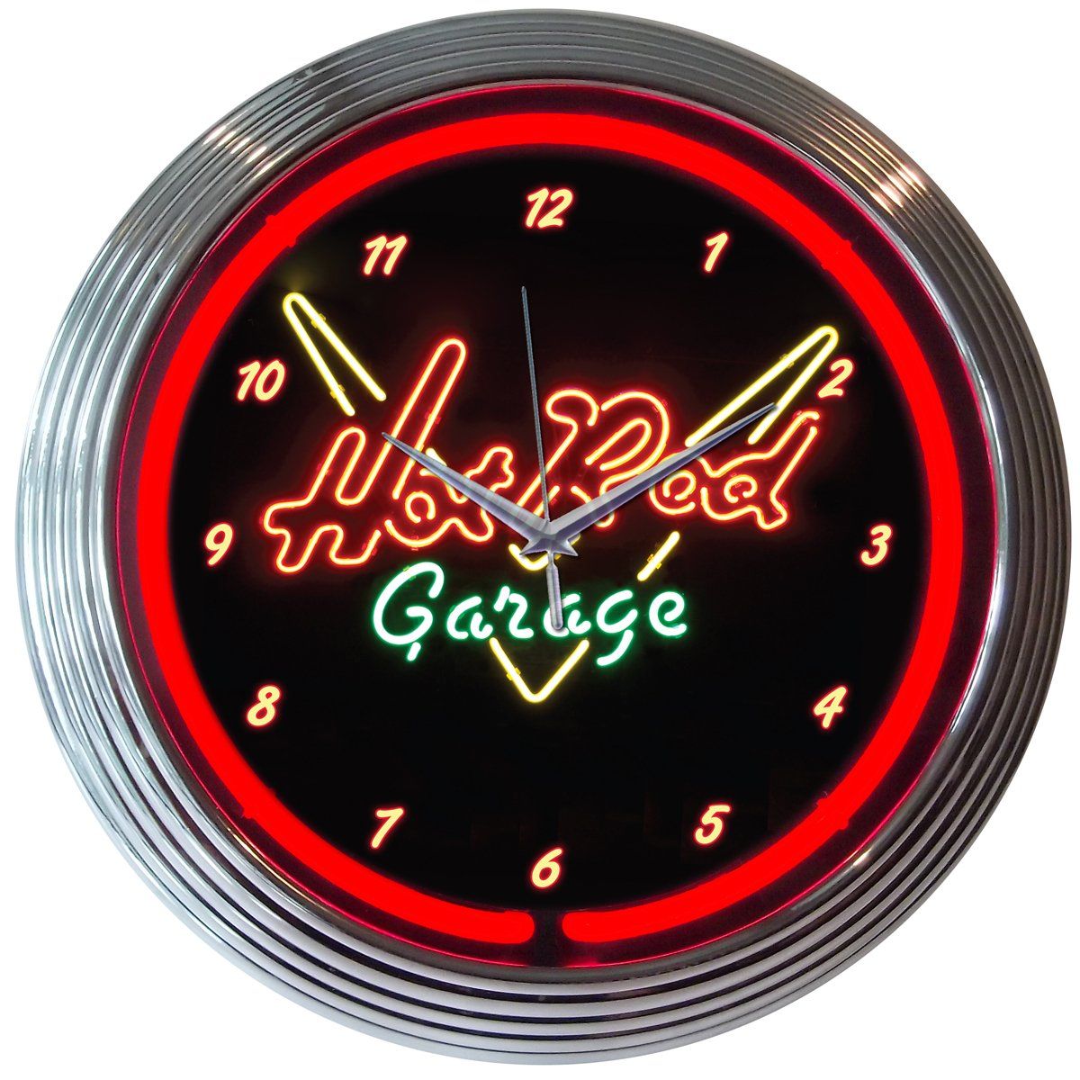 Neonetics HOT ROD GARAGE NEON CLOCK