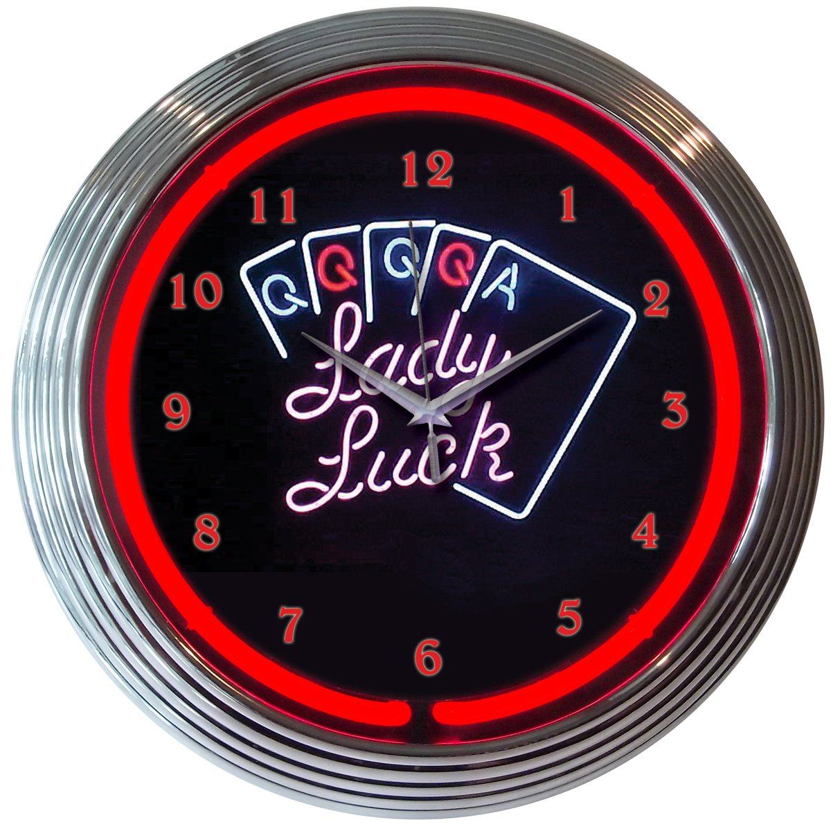 Neonetics LADY LUCK NEON CLOCK