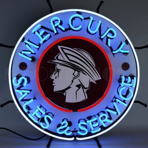 Neonetics Mercury Sales and Service Neon Sign - 5MRCRY